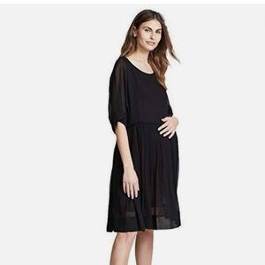 Hatch maternity Lucia dress black 1